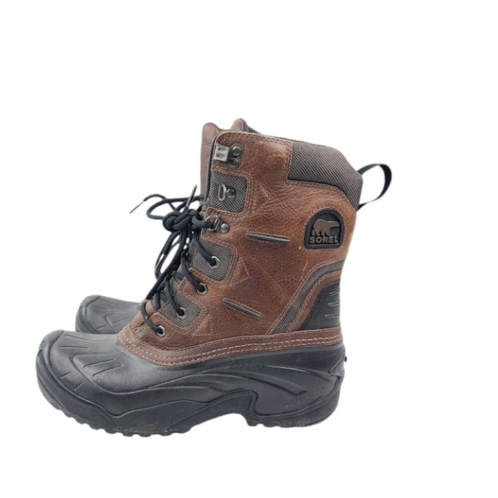 Sorel Men's Brown Black Avalanche NM1564-256 Leather Trail Hiking Boot Size 10